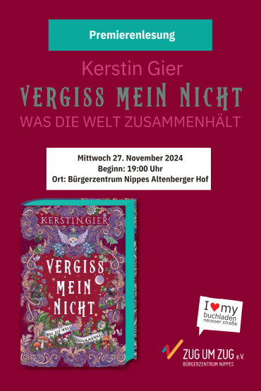 Kerstin Gier - Vergissmeinnicht - Was die Welt zusammenhält - LESUNGSPREMIERE