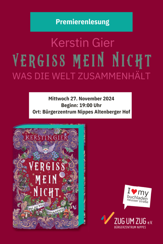 Kerstin Gier - Vergissmeinnicht - Was die Welt zusammenhält - LESUNGSPREMIERE