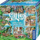 Cities. Große Städte, große Pläne. Ein Strategie-Spiel für 2–4 Spielerinnen und Spieler ab 10 Jahren.